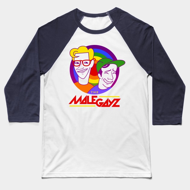 The Male Gayz Baseball T-Shirt by Little Empire Podcast